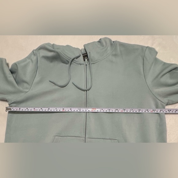 NEW Eddie Bauer Women's Light Blue Full Zip Hoodie Sweatshirt Size L - Picture 6 of 6